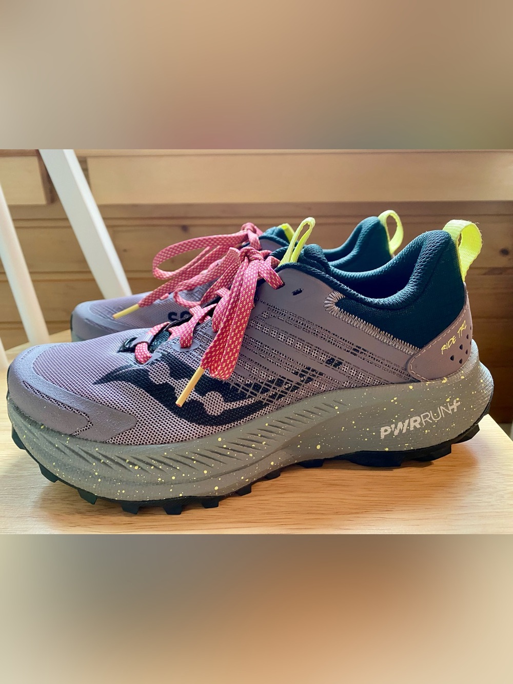 Saucony Ride TR2 Trail Running Shoes PwrRun+ Sneakers Size 7 Woodrose